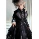 Lilith House Wyrm Breath High Collar Blouse, Cape Vest, High Waist Skirt with Detachable Suspenders and Single Wing Brooch Set(Reservation/Full Payment Without Shipping)